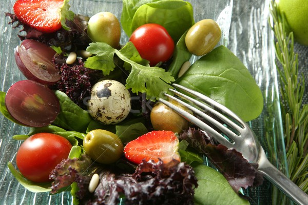 Varied salad with fruits and vegetables Stock photo © lunamarina