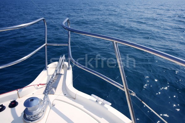 Barco arco vela mar ancla cadena Foto stock © lunamarina