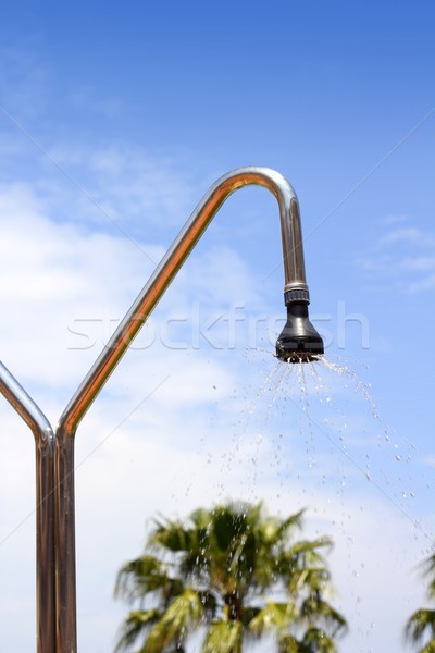 シャワー スプリンクラー 青空 屋外 水 下がり ストックフォト © lunamarina