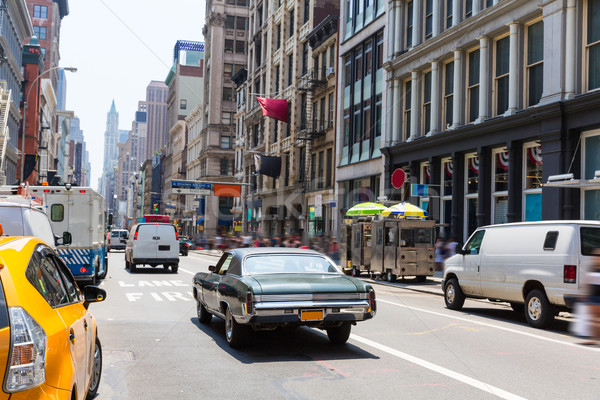 Rua tráfego manhattan New York City carro edifício Foto stock © lunamarina