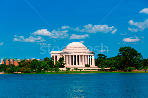 Foto stock: Washington · DC · EUA · céu · edifício · cidade · azul