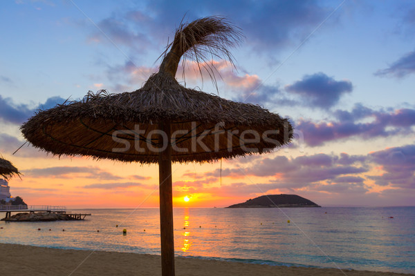 日出 海灘 西班牙 太陽 商業照片 © lunamarina