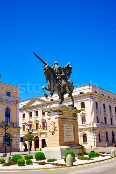 Posąg Hiszpania budynku miasta religii sposób Zdjęcia stock © lunamarina
