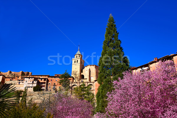 Albarracin medieval town in spring Teruel Spain Stock photo © lunamarina