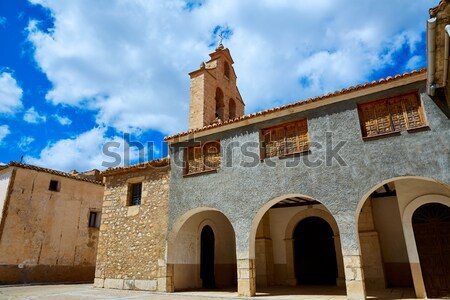 Medieval ciudad España pueblo pared calle Foto stock © lunamarina