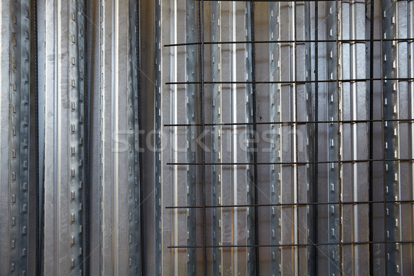 reinforced concrete slab sheet metal formwork Stock photo © lunamarina