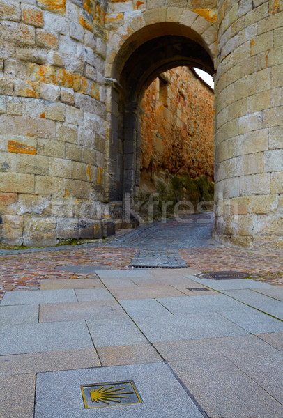 Porte Espagne saint façon signe étage [[stock_photo]] © lunamarina