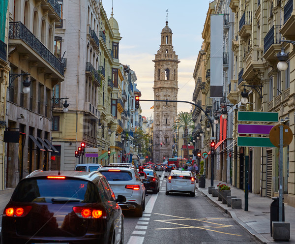 Calle de la Paz street of Valencia Stock photo © lunamarina