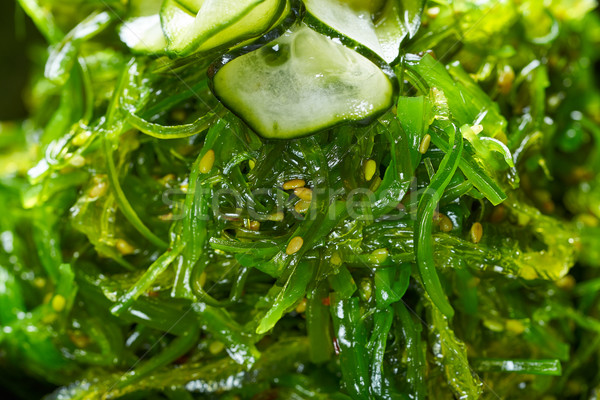 Algae salad with cucumber sesame and soya Stock photo © lunamarina