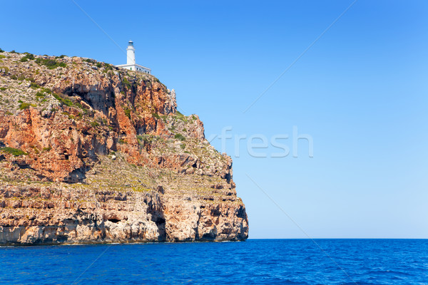 Formentera Faro de la Mola lighthouse sea view Stock photo © lunamarina
