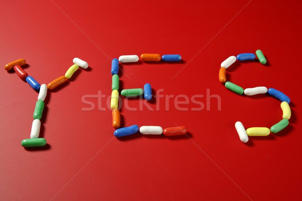 Candy colorful sweets with letter shapes  Stock photo © lunamarina