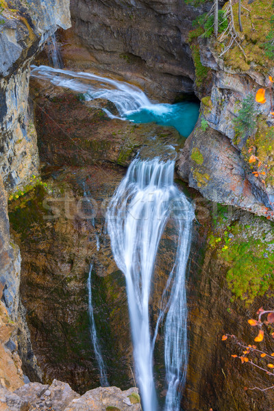 Cascada del Estrecho waterfall in Ordesa valley Pyrenees Spain Stock photo © lunamarina