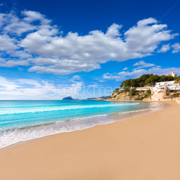Moraira playa El Portet beach turquoise water in Alicante Stock photo © lunamarina