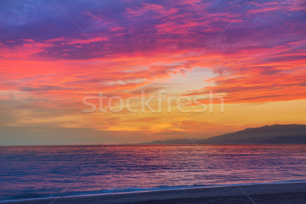 Almeria Cabo de Gata sunset in Mediterranean Stock photo © lunamarina