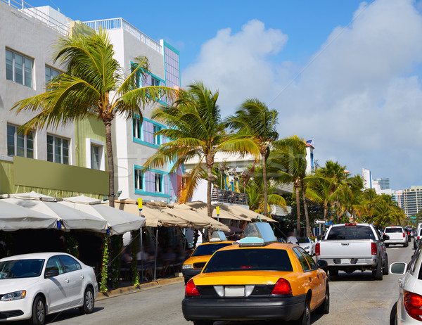 Miami Beach Ocean boulevard Art Deco Florida Stock photo © lunamarina
