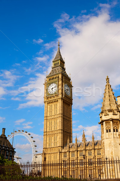 Big Ben Uhr Turm London england Stadt Stock foto © lunamarina
