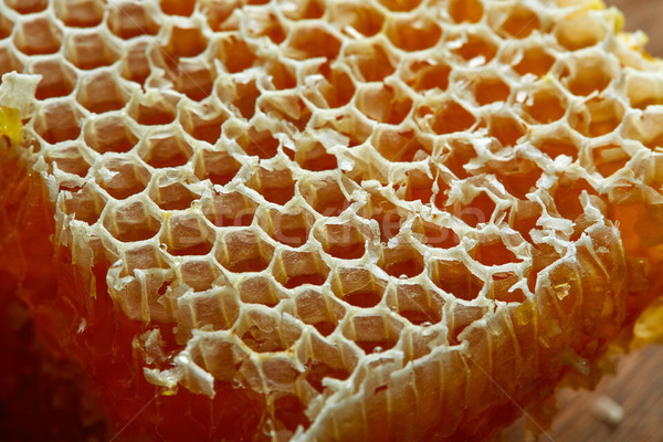 Miel panal detalle macro textura abeja Foto stock © lunamarina