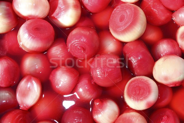 vinegar onion red spicy texture in market Stock photo © lunamarina