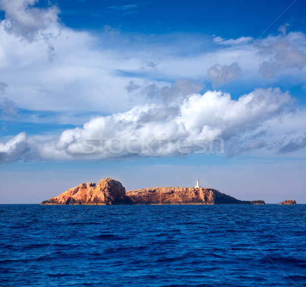 Ibiza Islas bledas Beldes islands with lighthouse Stock photo © lunamarina