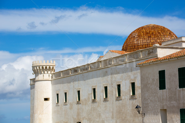 [[stock_photo]]: Mare · été · église · bleu · culte · architecture