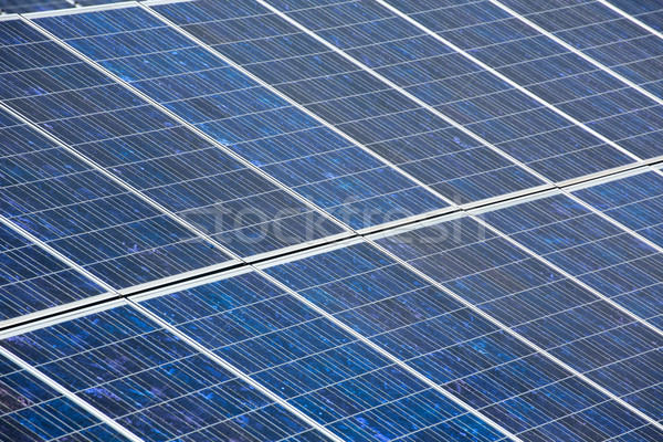 Solar plates for green sun energy Stock photo © lunamarina