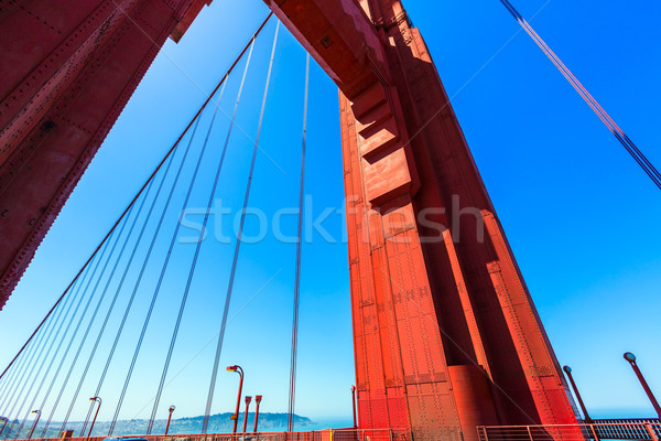 ゴールデンゲートブリッジ 細部 サンフランシスコ カリフォルニア 米国 空 ストックフォト © lunamarina