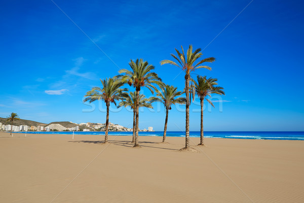 Praia Valência Espanha céu paisagem oceano Foto stock © lunamarina