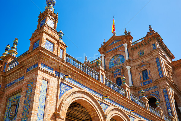 Spania pătrat călători arhitectură mod vechi Imagine de stoc © lunamarina