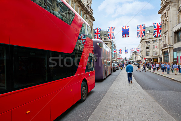 London bus Oxford Street W1 Westminster  Stock photo © lunamarina