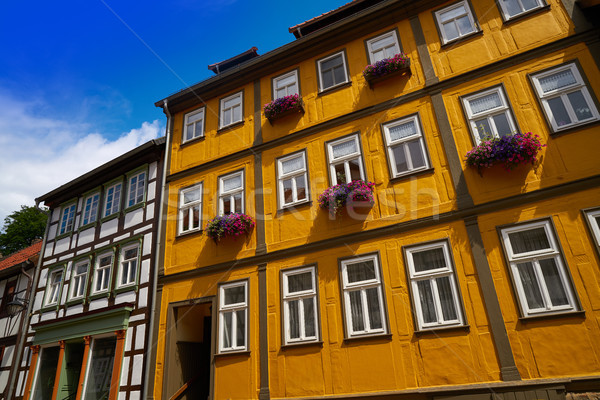 Stolberg facades in Harz mountains Germany Stock photo © lunamarina
