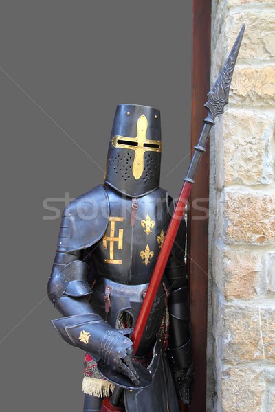 Medieval warrior soldier metal protective wear Stock photo © lunamarina