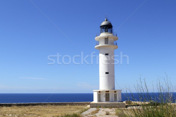 Barbaria lighthouse formentera Balearic islands Stock photo © lunamarina