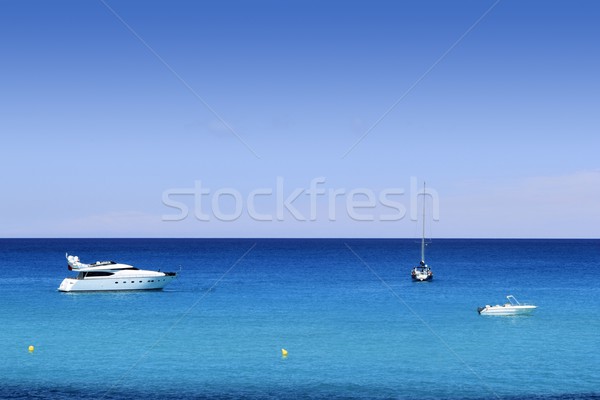 Formentera Cala Saona mediterranean best beaches Stock photo © lunamarina