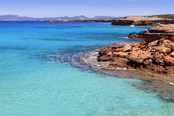 Formentera Cala Saona mediterranean best beaches Stock photo © lunamarina