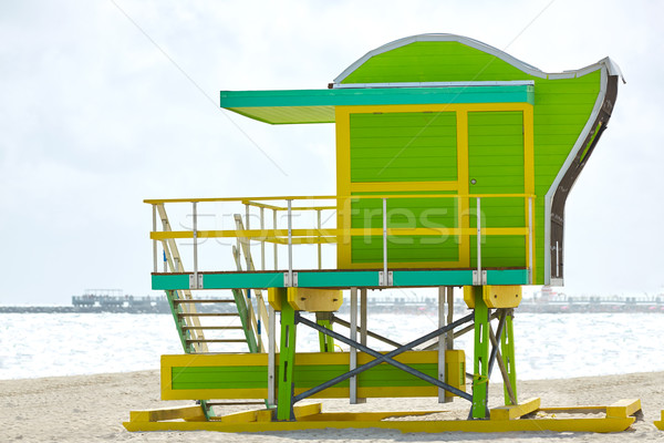 Miami beach baywatch tower South beach Florida Stock photo © lunamarina