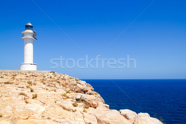 Barbaria Cape lighthouse in formentera island Stock photo © lunamarina