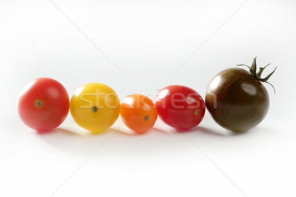 Little cherry varied multi color tomatoes Stock photo © lunamarina