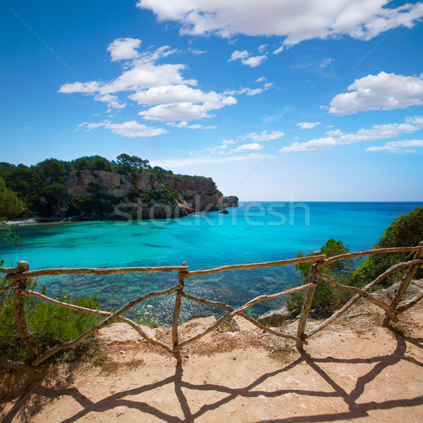 Cala Macarella Menorca turquoise Balearic Mediterranean Stock photo © lunamarina