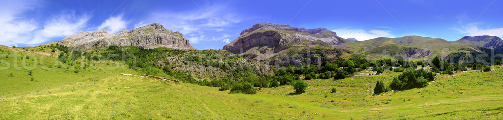 Bisaurin peak Pyrenees panoramic scenics Huesca Stock photo © lunamarina