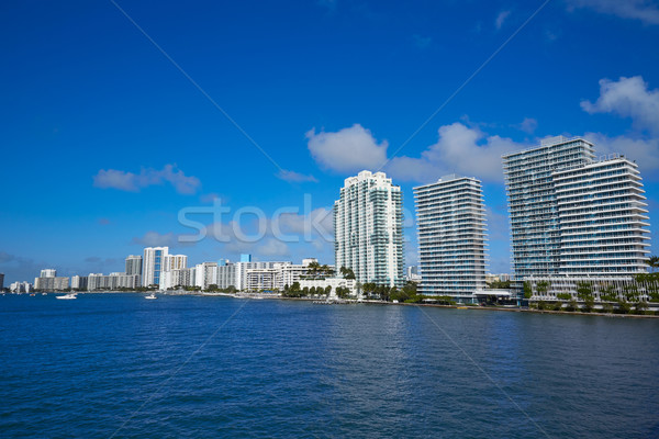 Miami Beach from MacArthur Causeway Florida Stock photo © lunamarina