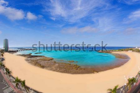 Beach Las Teresitas in Santa cruz de Tenerife north Stock photo © lunamarina