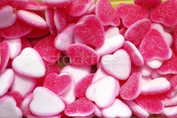желе конфеты конфеты розовый белый формы сердца Сток-фото © lunamarina