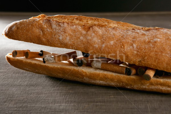 tobacco bread sandwich menu Stock photo © lunamarina