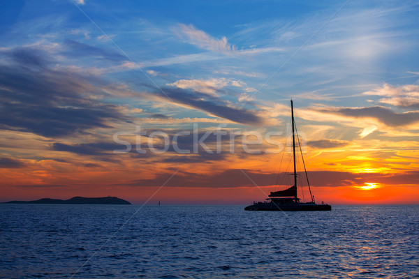 Ibiza san Antonio Abad de Portmany sunset Stock photo © lunamarina