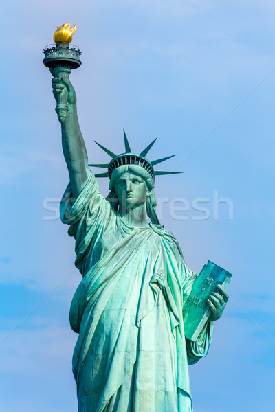 Statuie libertate New York american simbol SUA Imagine de stoc © lunamarina