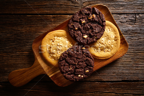 Foto d'archivio: Cioccolato · cookies · tavola · torta · cena