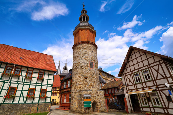 塔 ドイツ 古い 建物 青 旅行 ストックフォト © lunamarina