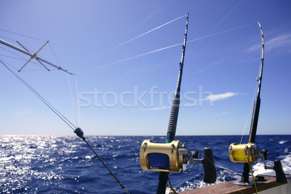 Big game boat fishing in deep sea Stock photo © lunamarina