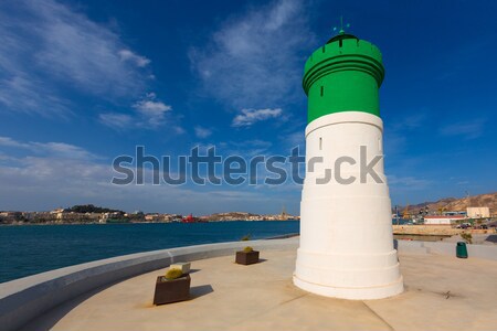 Vert phare balise Espagne port [[stock_photo]] © lunamarina