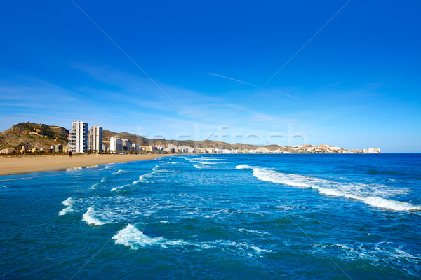 Cullera Sant Antoni beach San Antonio in Valencia Stock photo © lunamarina